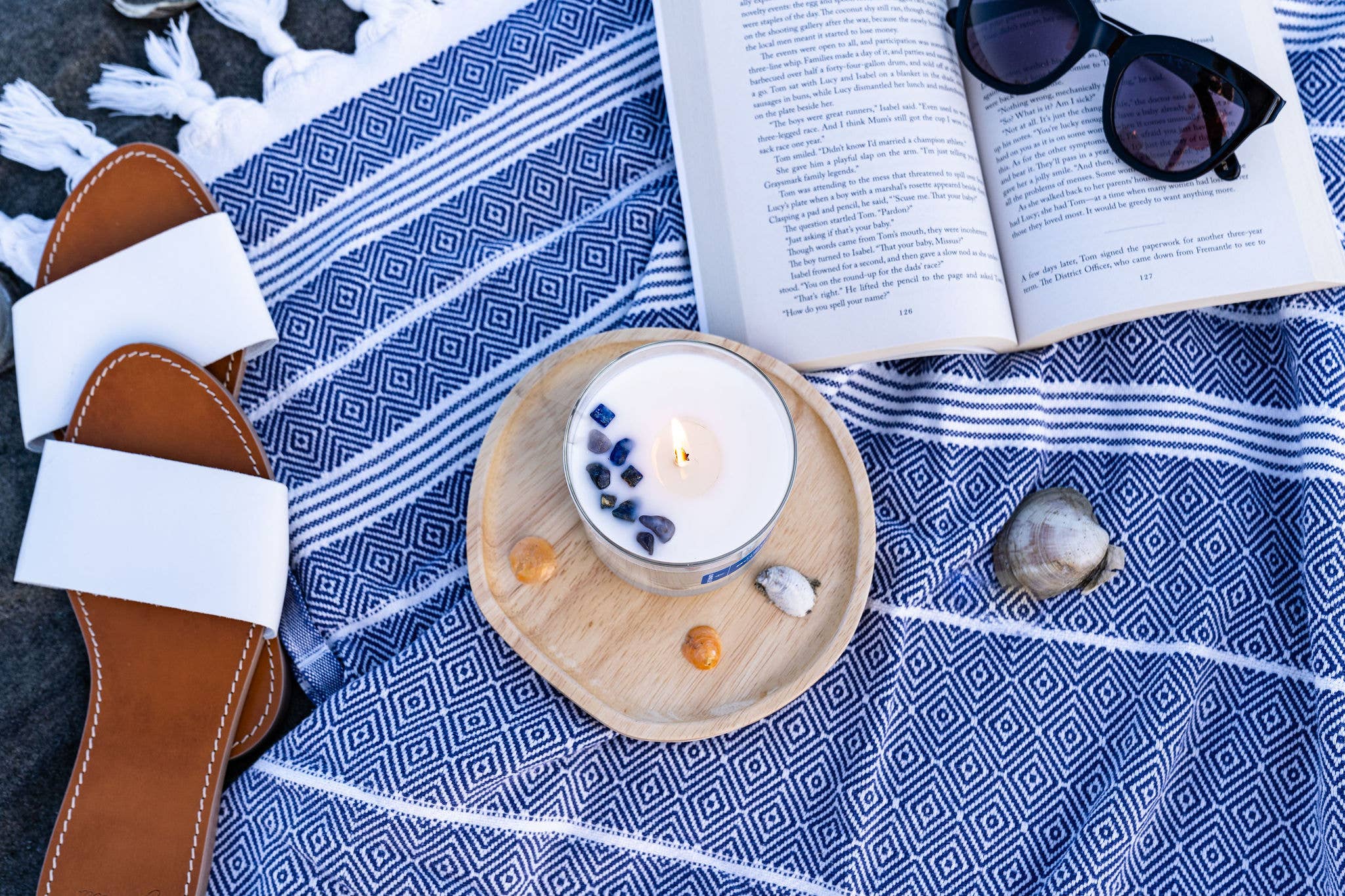 Aluminate Life - Wholesale Jar/Filled Candle - Serenity Crystal Essential Oil Scented Candle4