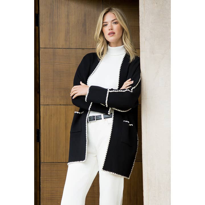 THML - Wholesale Cardigan - Women's - Long Sleeve Midi Cardigan7