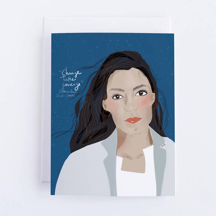 Violet Red Studio - Wholesale Everyday Greeting Card - Alexandria Ocasio Cortez 5