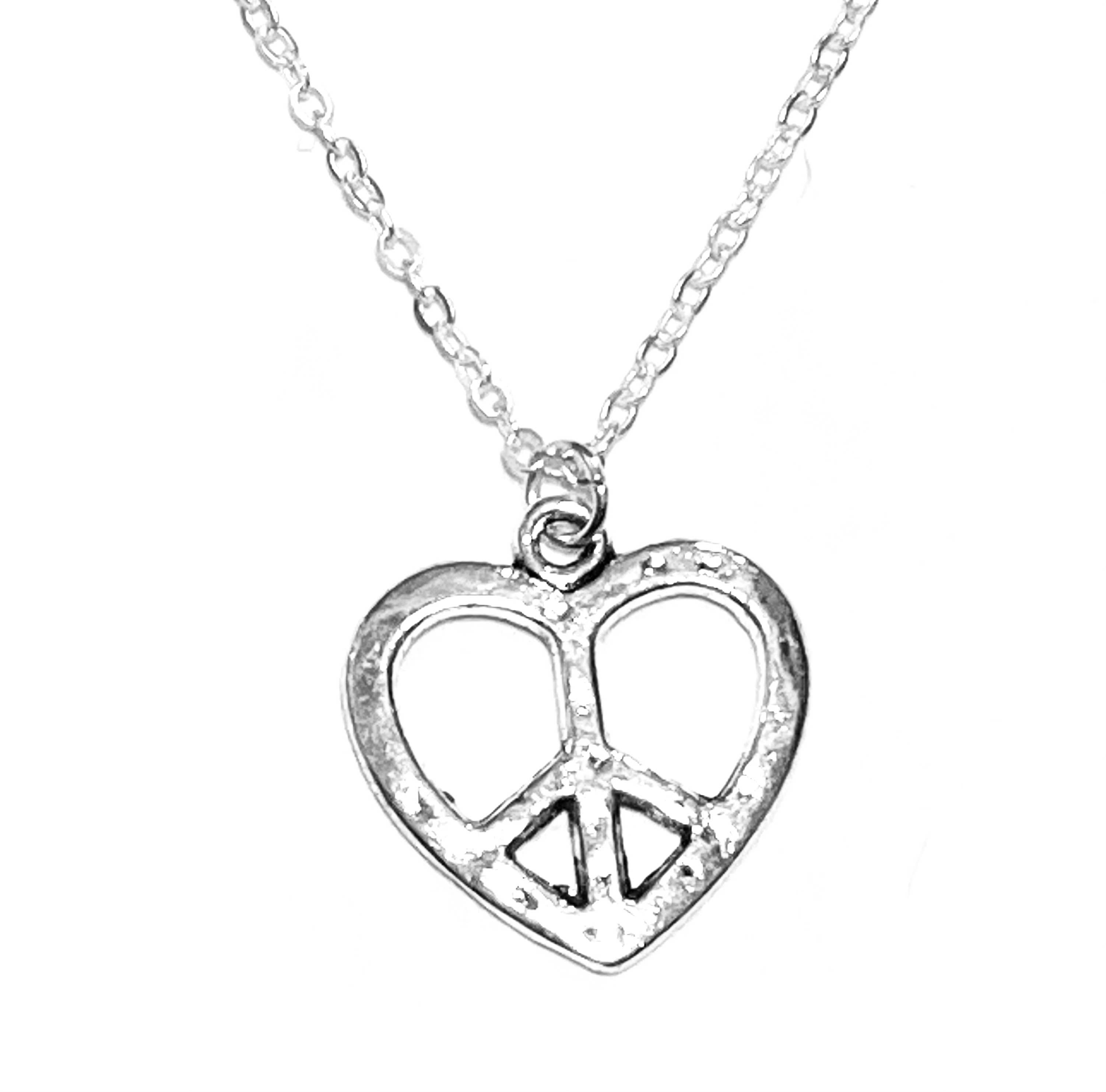 Broken Record Boutique - Wholesale Pendant/Charm Necklace - Silver Boho Pendant Necklace on 18" Chain8