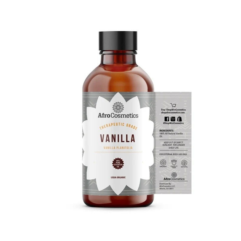 AfroCosmetics & Culture – wholesale Essential oil – Vanilla Essential Oil 10 Fold Oleoresin, 100% Pure Natural 1