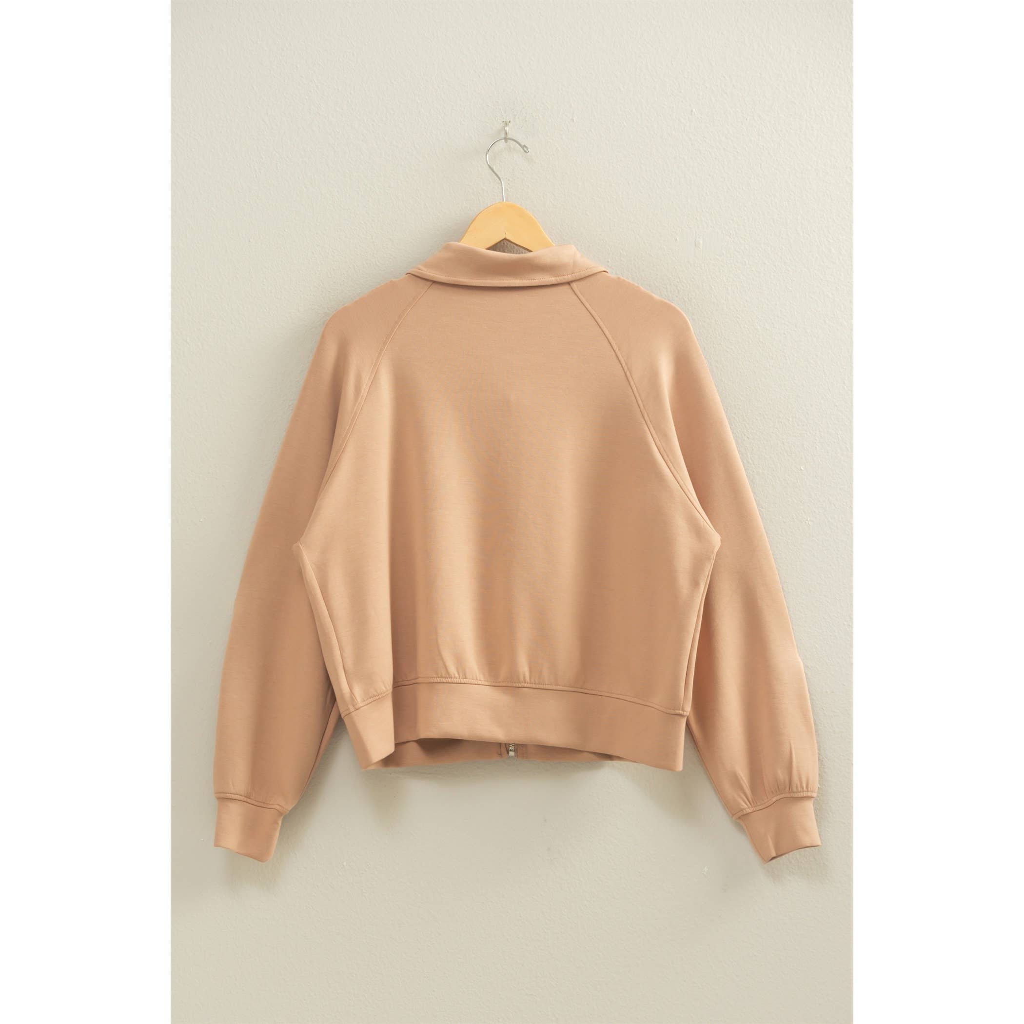 HYFVE – wholesale Jacket – Women's – Double Knit High Neck Long Sleeve Zippered Jacket8