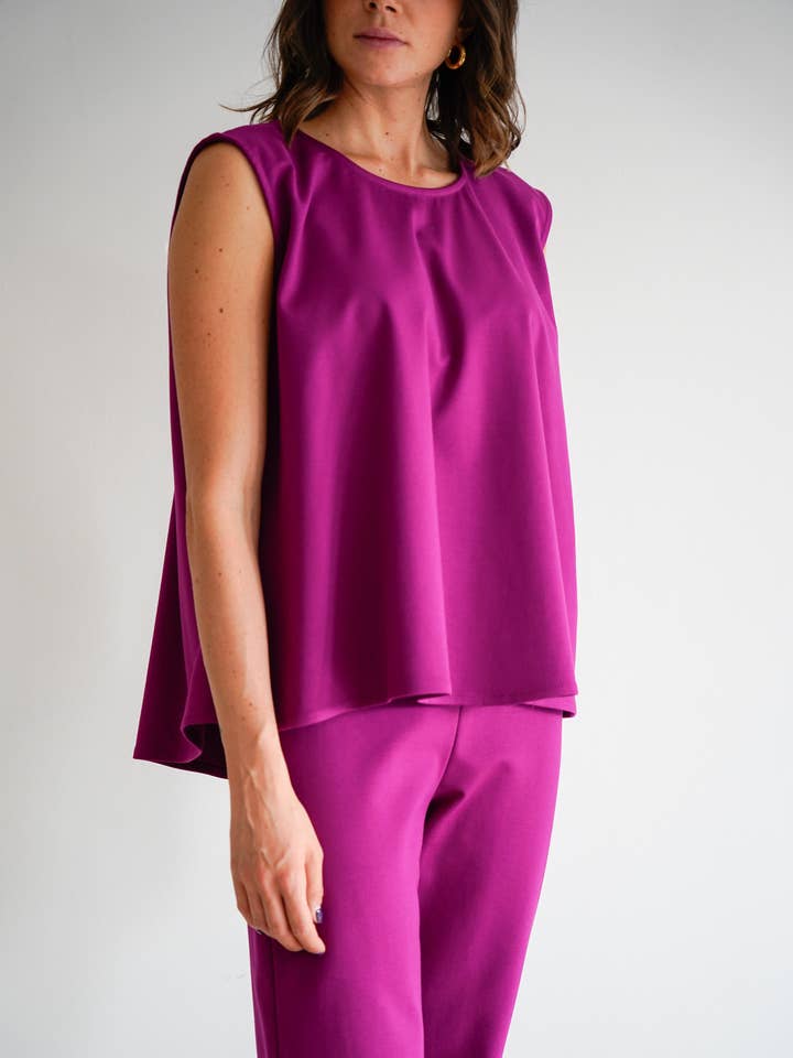 Unicolor smooth tank top for wholesale by Haveone