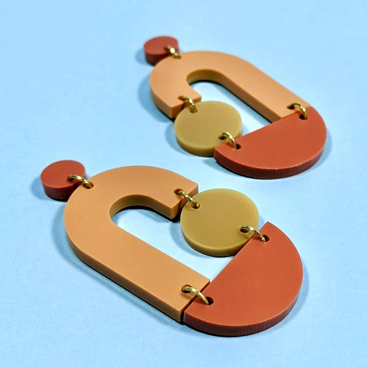 Abstract Earrings for wholesale by Crafted