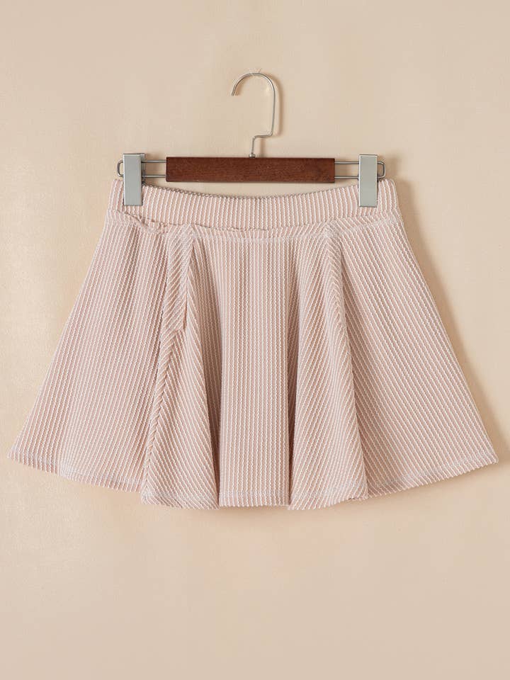 Babs + Birdie - Wholesale Top & Skirt Set - Women's - The Aurora | Corded Top and High Waist Ruffled Skort Set9