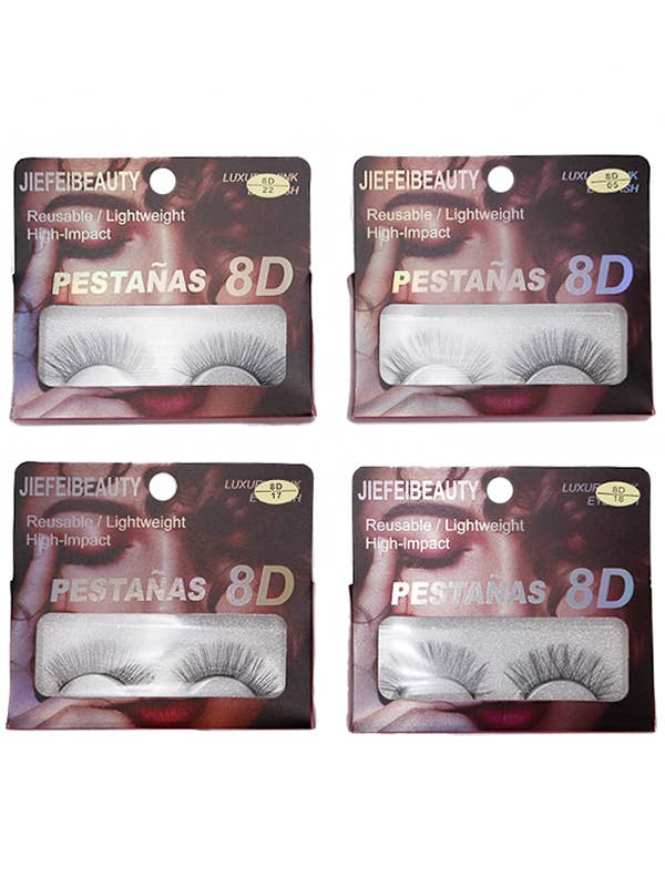 8D C-Curl Fake Artificial Mink Eye Lashes for wholesale by Cap Zone