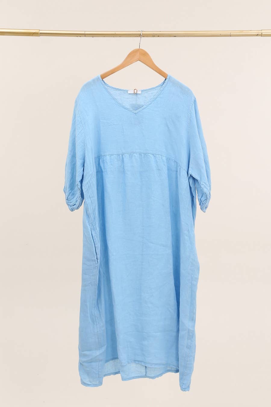 Lea & Luc - Grandes Tailles – Engroshandel Kjole - Dame – Linnedkjole i plusstørrelse med V-udskæring9