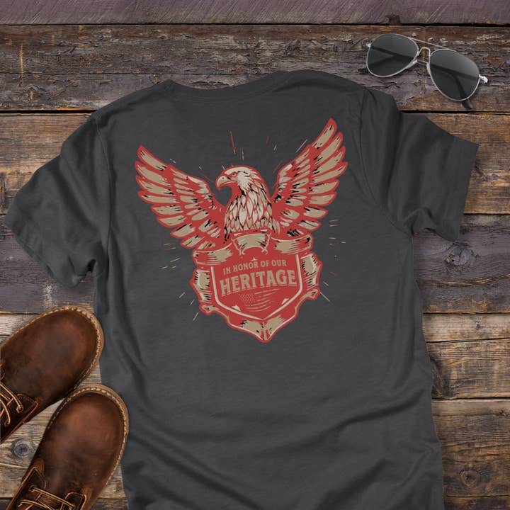 Heritage Winged Tribute Tee for wholesale by VIntage & Young