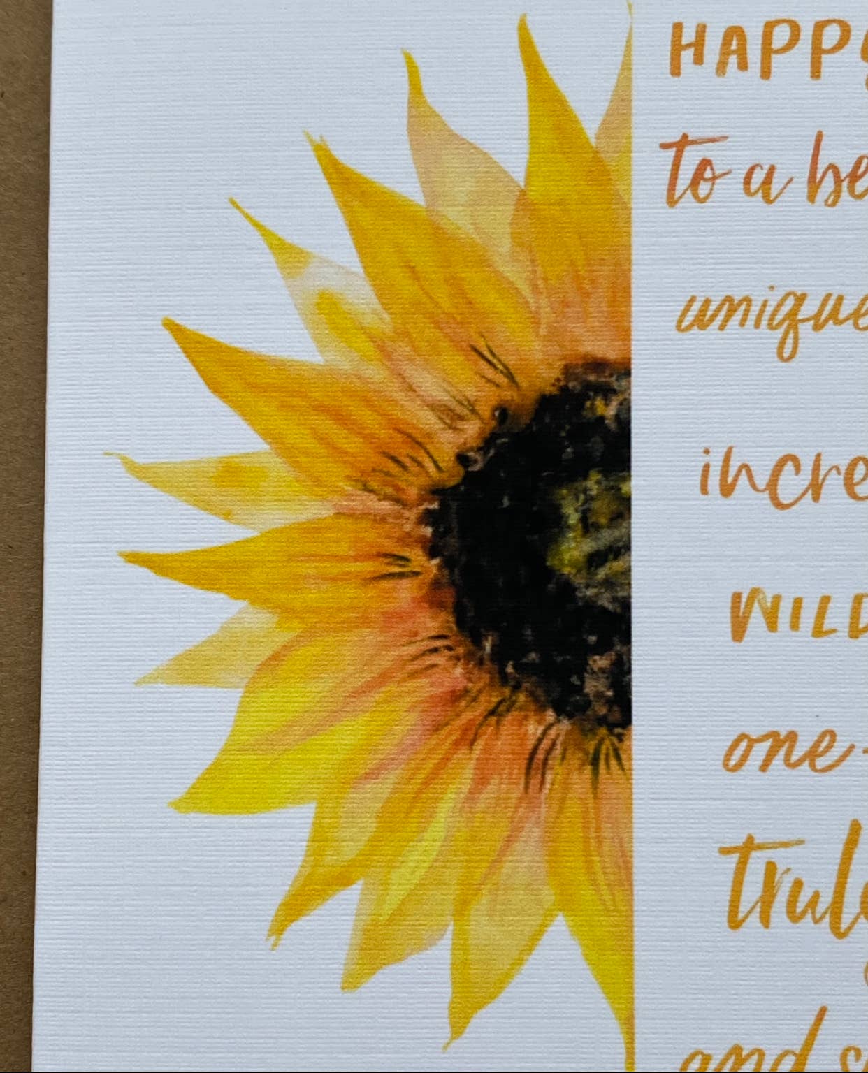 Card & Story - Wholesale Birthday Card - Sunflower Friend Birthday Card2