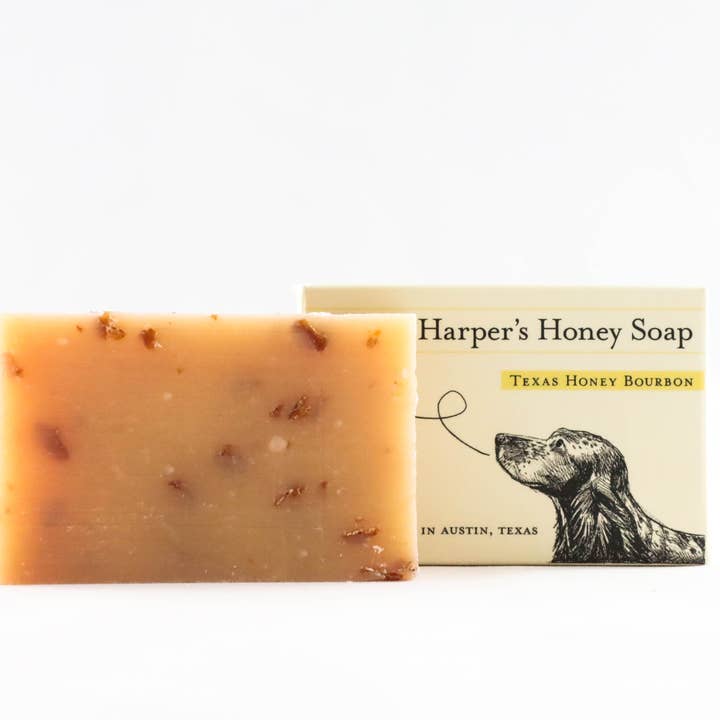 Texas Honey Bourbon Soap for wholesale by Harper's Honey