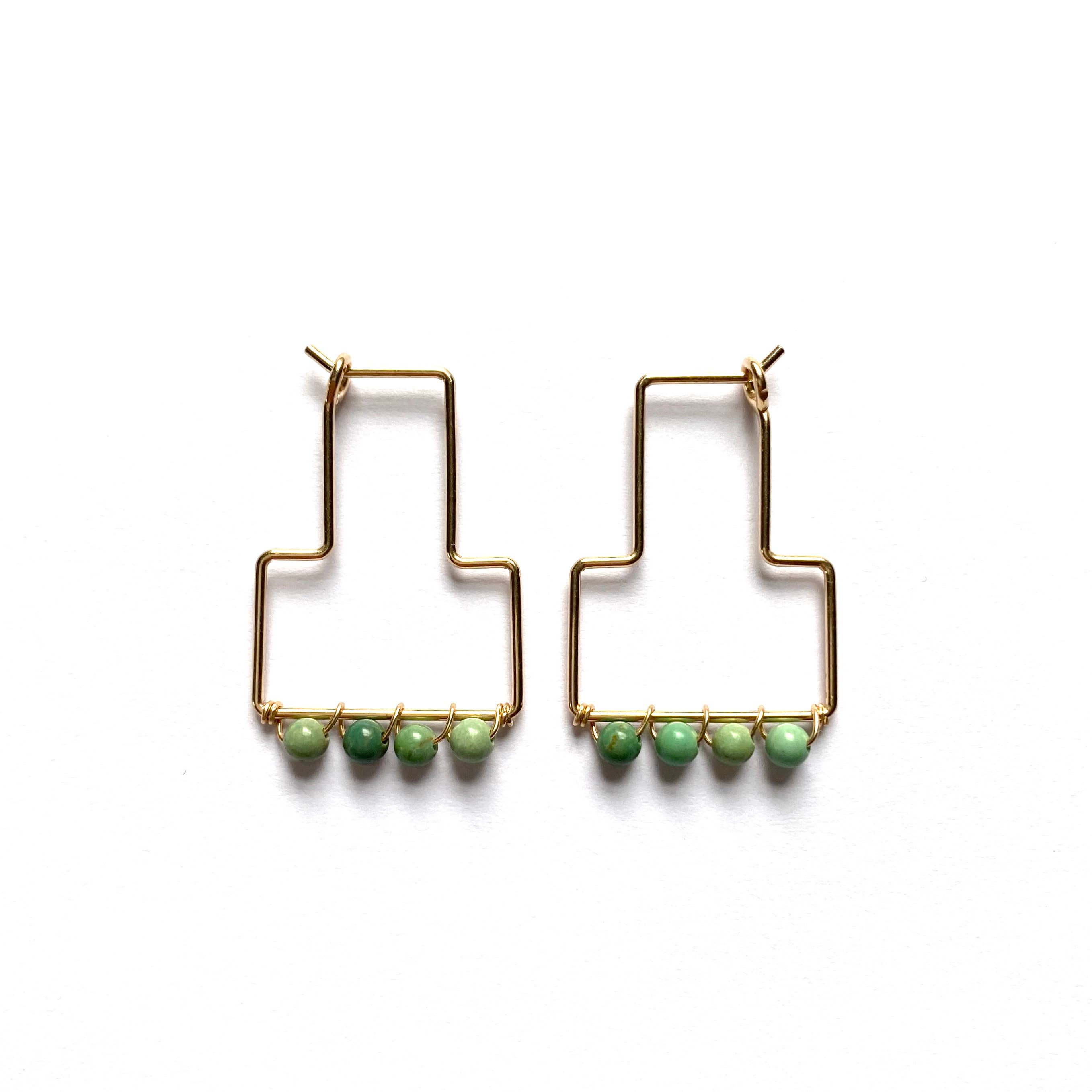 Goldeluxe Jewelry - Wholesale Hoop Earrings - Gemstone Tella Hoops0