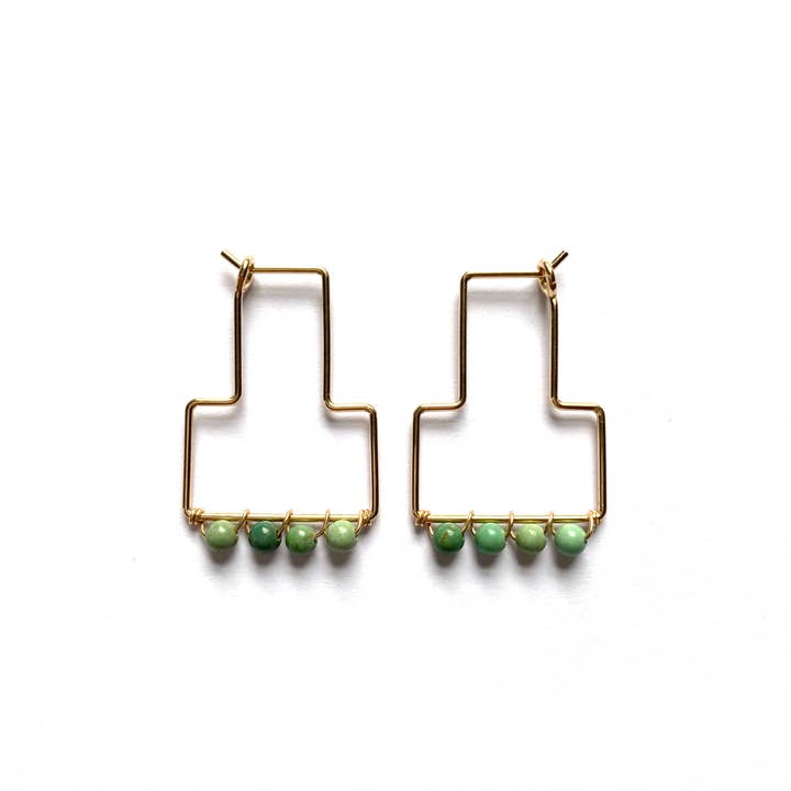 Goldeluxe Jewelry - Wholesale Hoop Earrings - Gemstone Tella Hoops