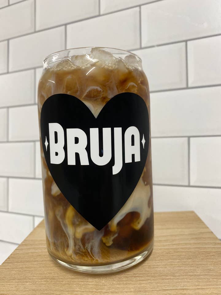 Bruja White & Black Beer Can Glass for wholesale by Very That