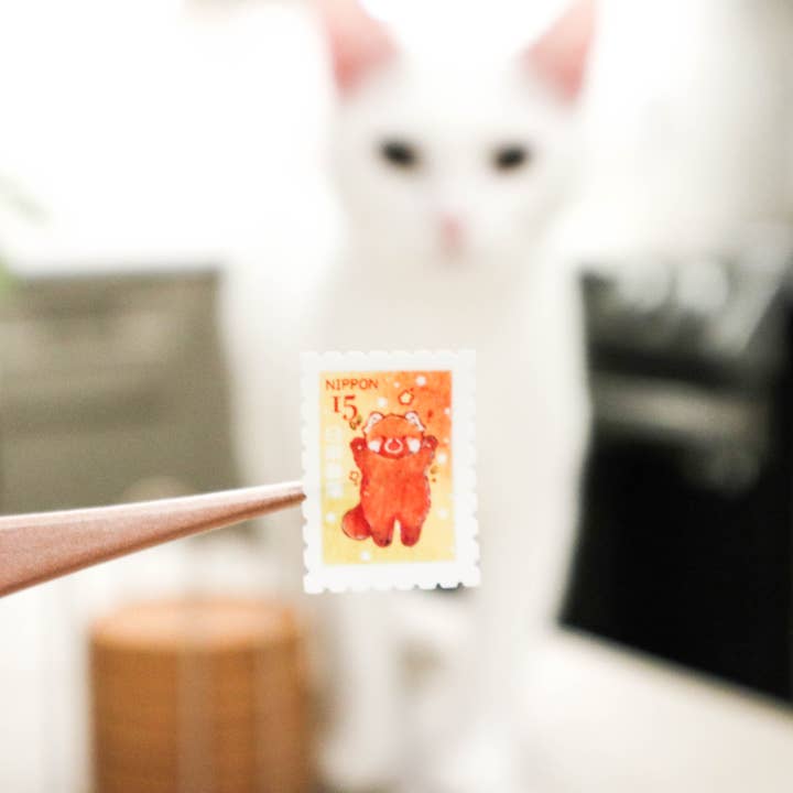 Chickie Cafe - Wholesale Sticker - Red Panda Stamps Sticker Sheet3