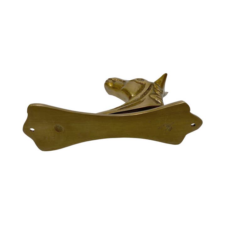 Madison Bay Co. - Historical Home Decor Reproductions - Wholesale Knob/Pull - 6" Antiqued Brass Horse Head Door Knocker