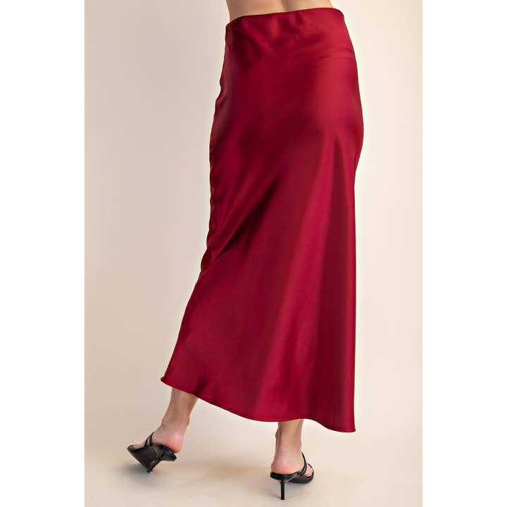 STYLE USA - Wholesale Skirt - Women's - Midi Satin Skirt15