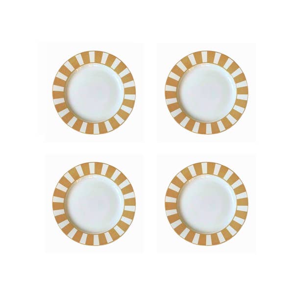 Essentials Yellow-White Plate Dinner for wholesale by The Lino