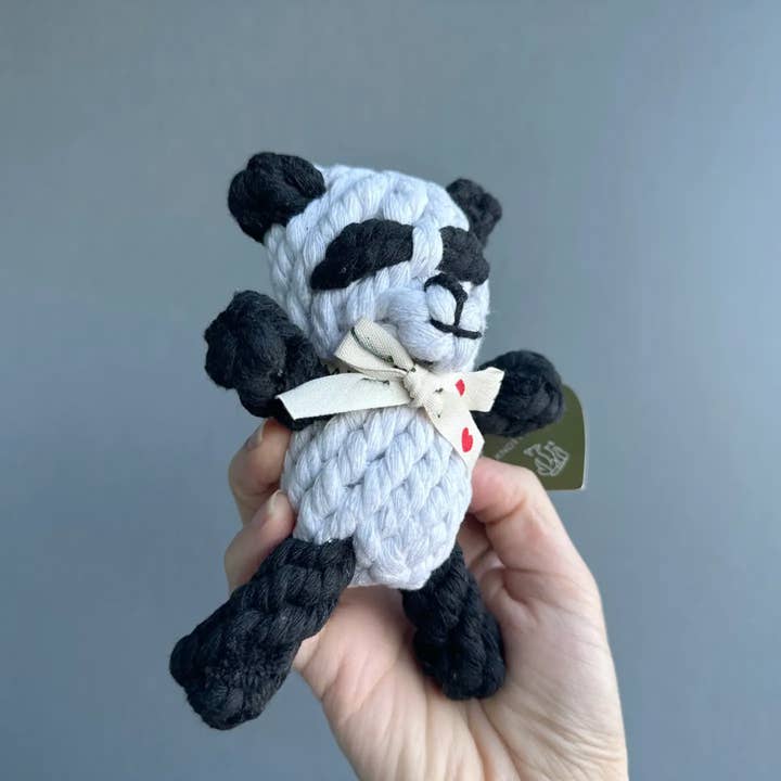 Monli Handcrafted Pet Toys - Wholesale Pet Toy - Cat/Dog - Hello Panda Pet Rope Toy | Dog and Cat Rope Toys4
