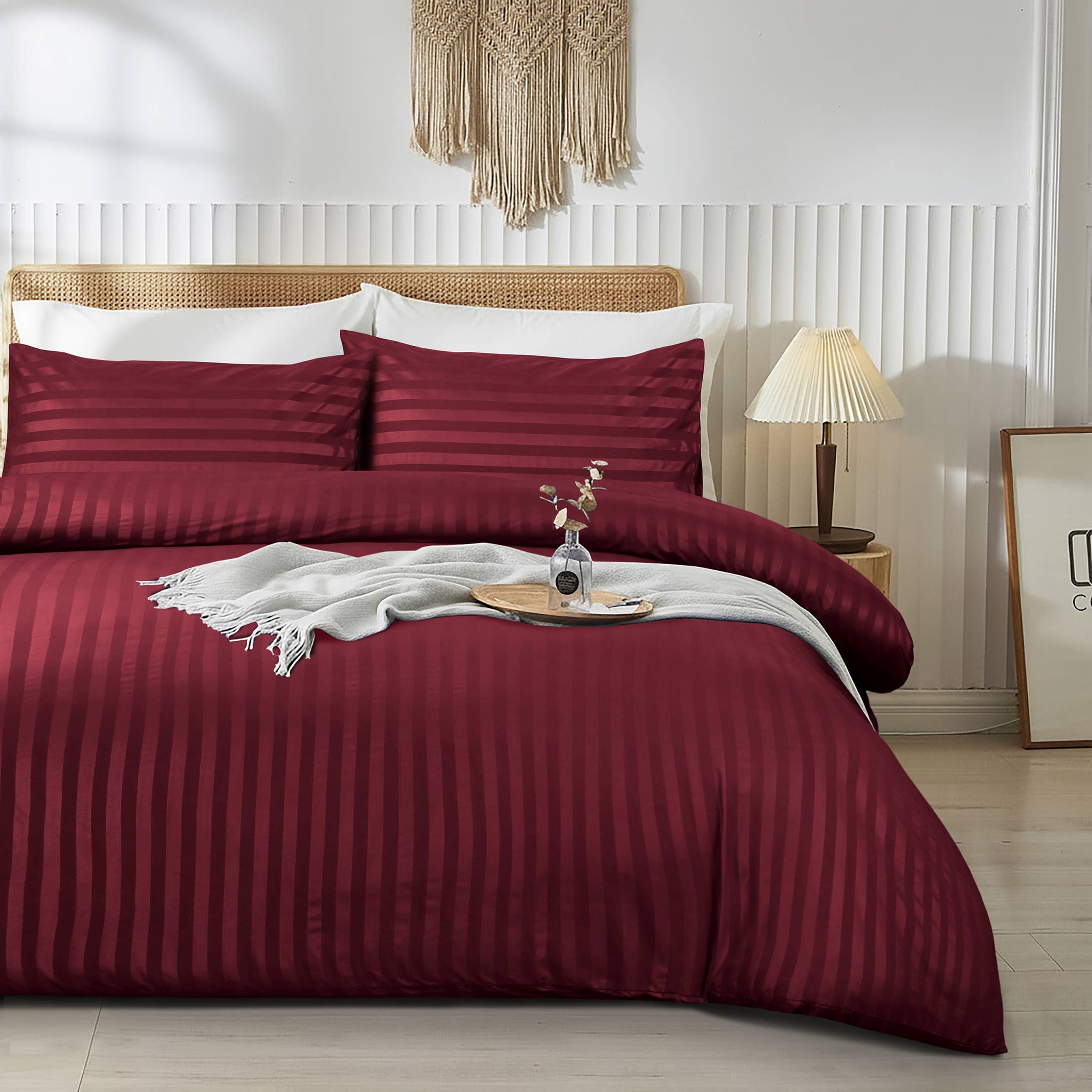 Cotton Passion – wholesale Sängkläder – Randigt påslakan set i lyxig 100 % mjuk mikrofiber7