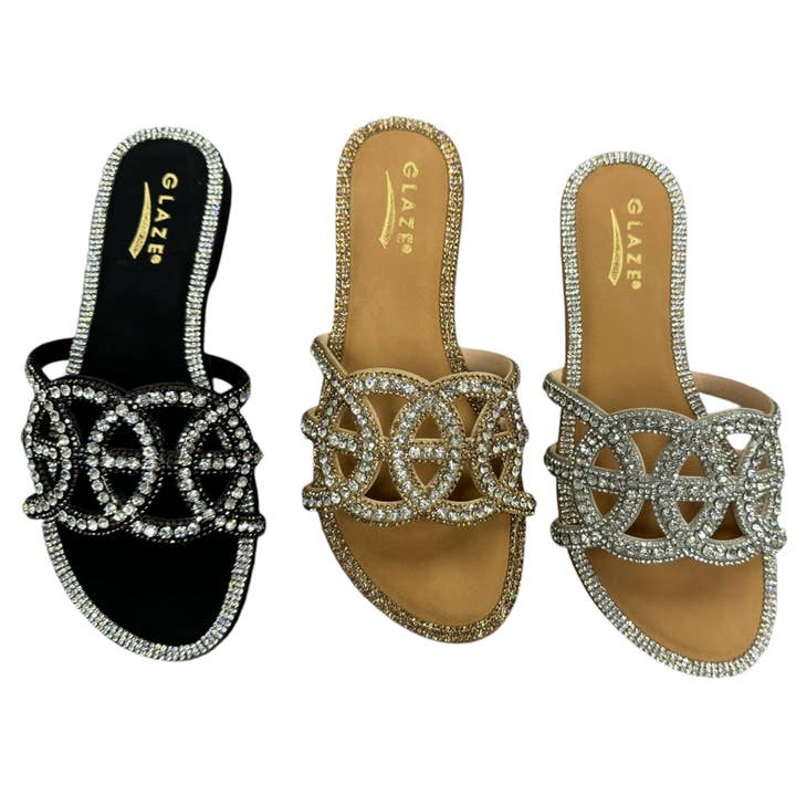 Glaze - Wholesale Sandals - Women's - HONEY-153 Women's Flat Sandals