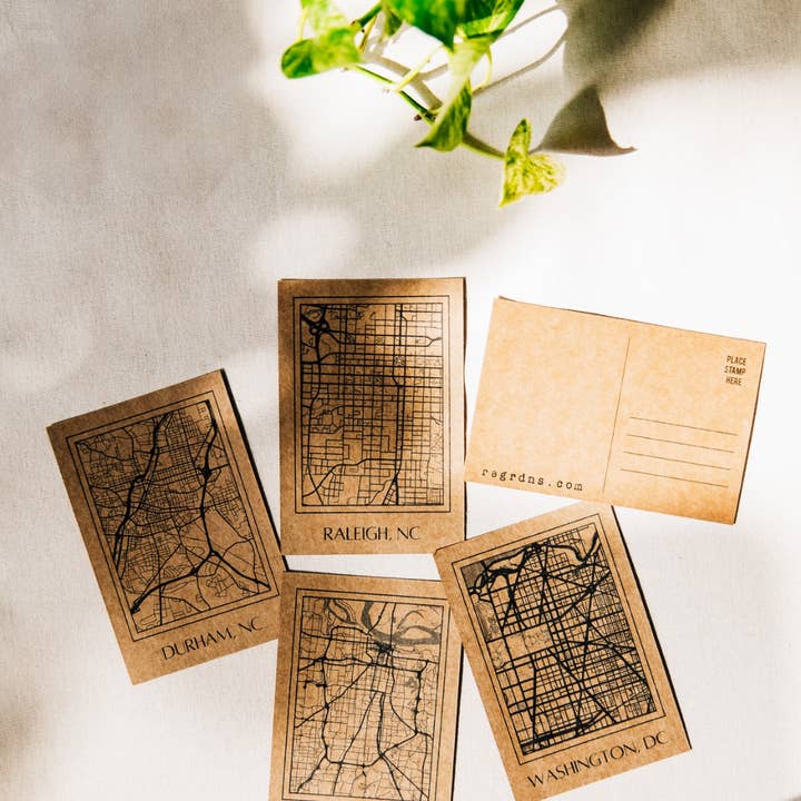 Postales del Mapa de la Ciudad para venta al por mayor de Reclaimed Gardens