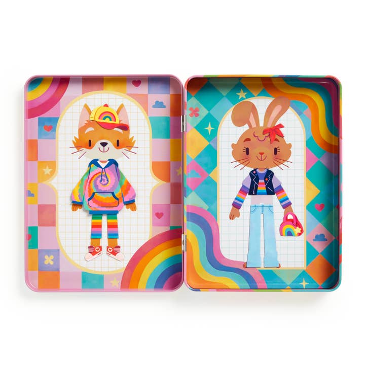 Chronicle Books - Wholesale Toy Set - Kids - Rainbow Fashion Magnetic Dress-Up