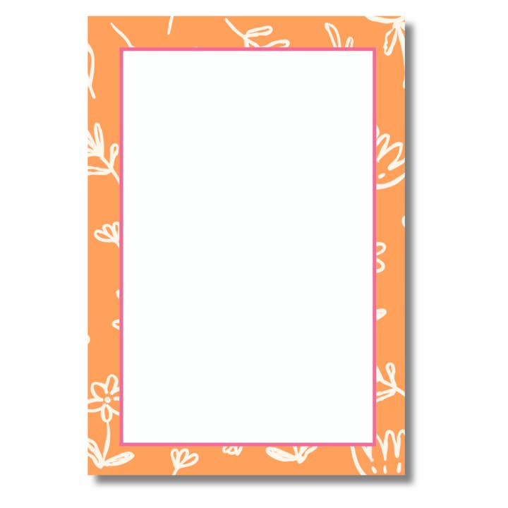 Fleurs d'oranger de printemps Arracher les blocs-notes de bureau pour la vente par Duncan Sister Designs