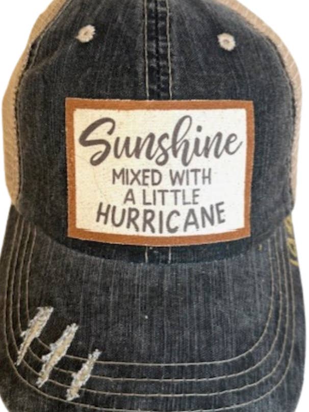 (#144) "BONÉ TRUCKER DESGASTADO 'SUNSHINE MIXED HURRICANE'" por atacado de Jana's Flannels