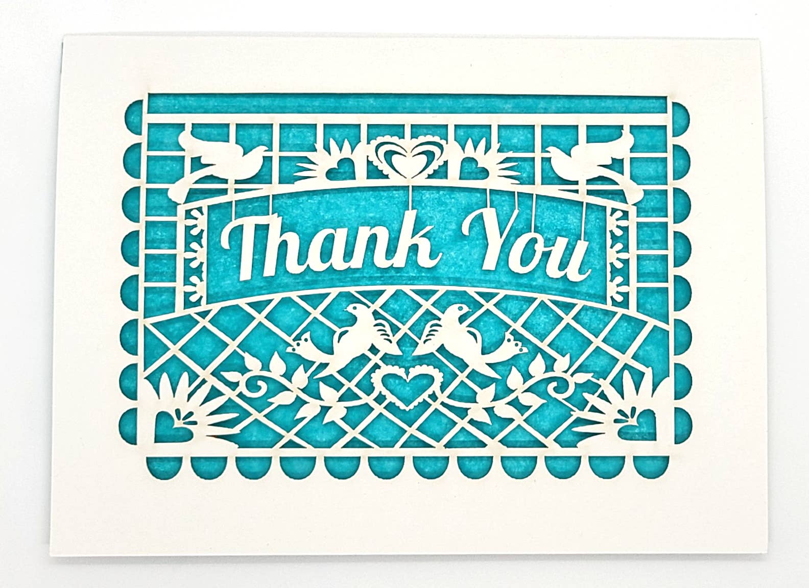 two hermanas - Wholesale Thank You Card - Thank You - Papel Picado flag0