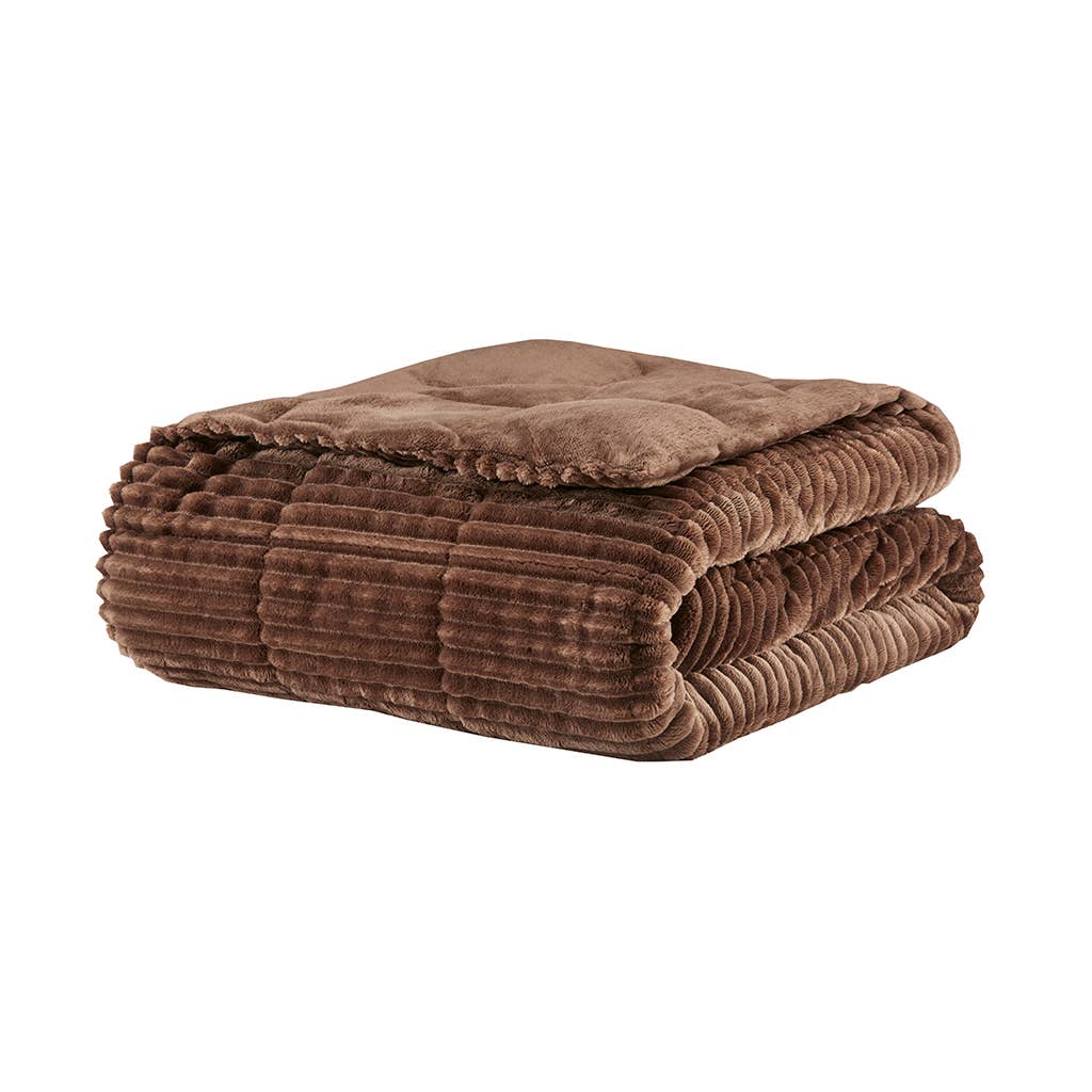 Olliix - Wholesale Throw Blanket - Corduroy Plush 60x70" Winter Warm Throw Blanket3