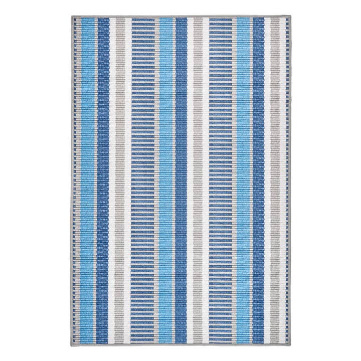 Always Greener Machine Washable Rug | Blue/Grey for wholesale by Annie Selke