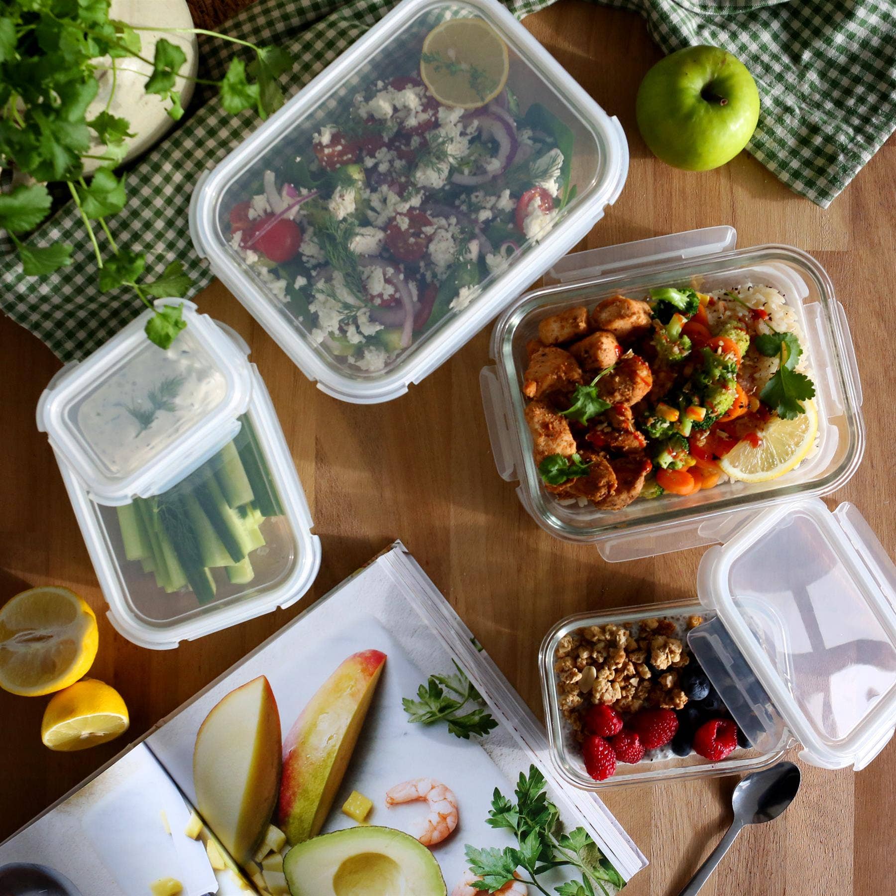 Rinkit Ltd – wholesale Food storage container – Glass Food Storage Container with Lid18