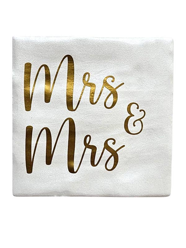 Tegeltje – Mrs & Mrs | Keramiek 10x10 cm for wholesale by Most Lovely