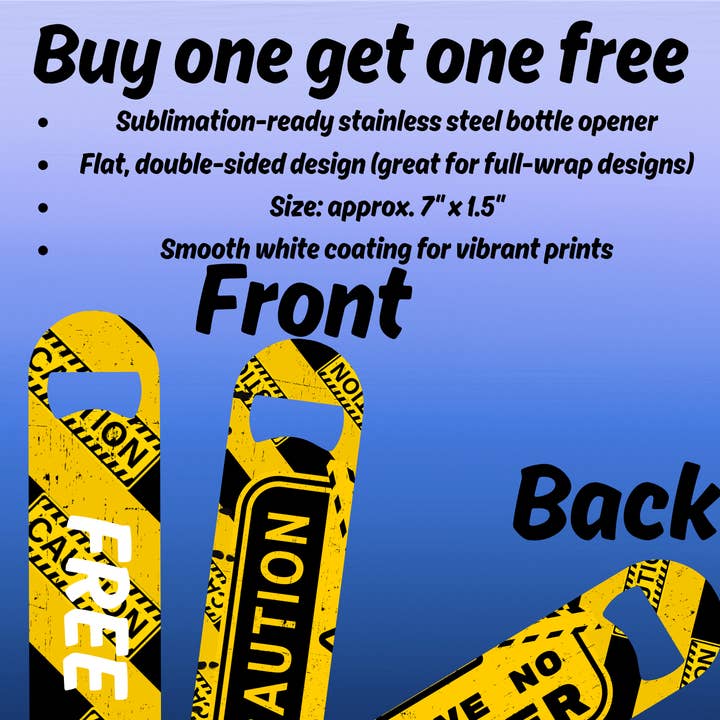 CAUTION Bartender bottle opener, physical item, gift for men for wholesale by Justified Madness1