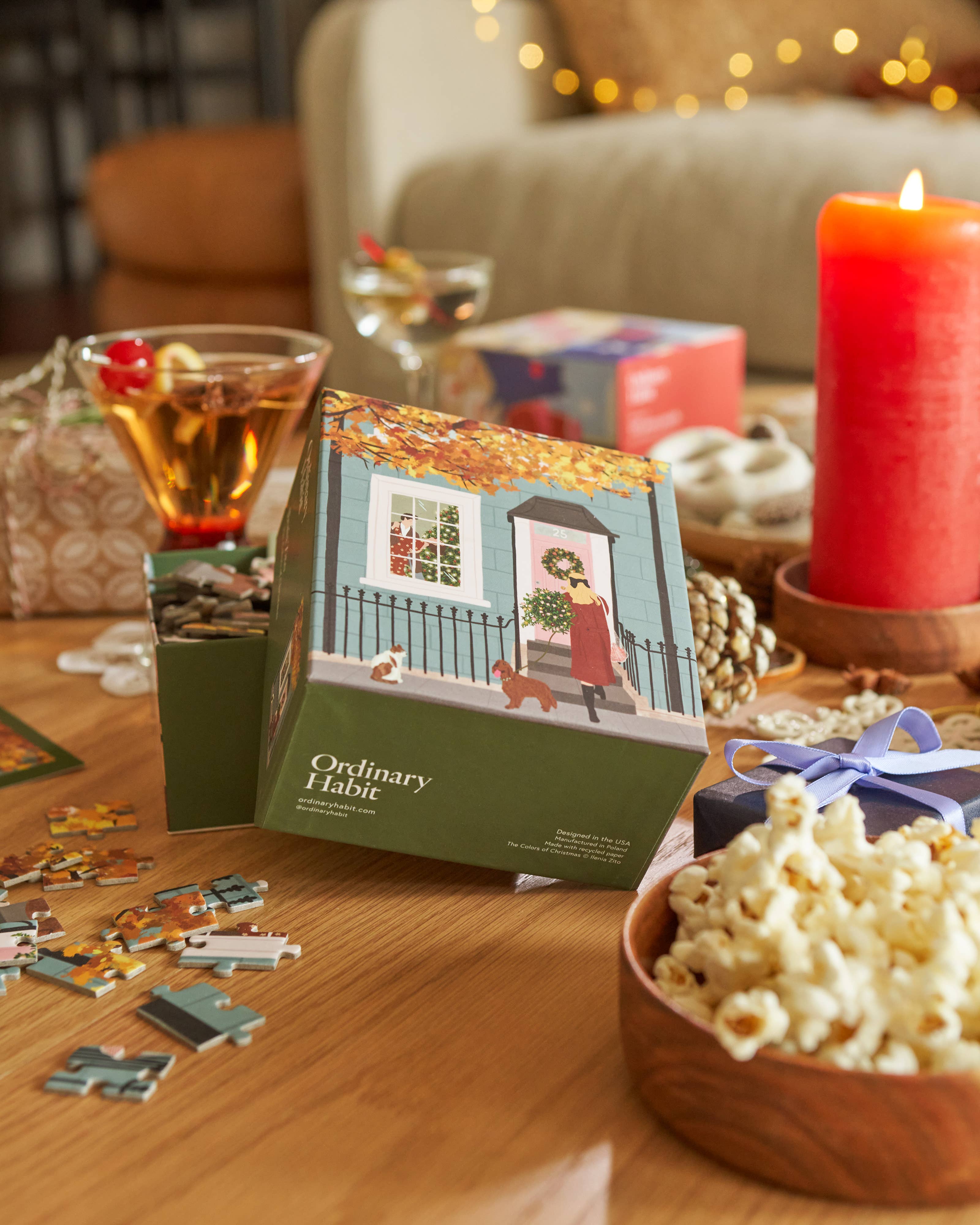 Ordinary Habit - Wholesale Puzzle - Adult - The Colors of Christmas - 100 Piece Puzzle1