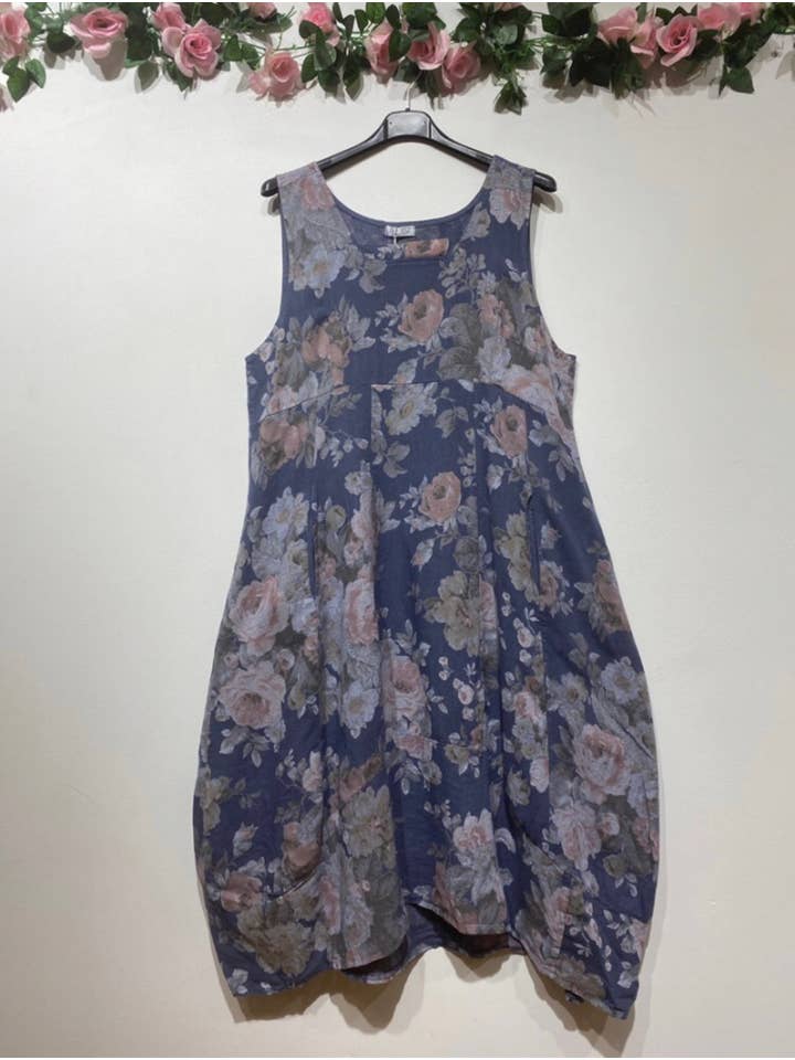 LINEN & COTTON HOUSE - Wholesale Dress - Women's - LINEN DRESS 322 SPRING SUMMER CLOTHING