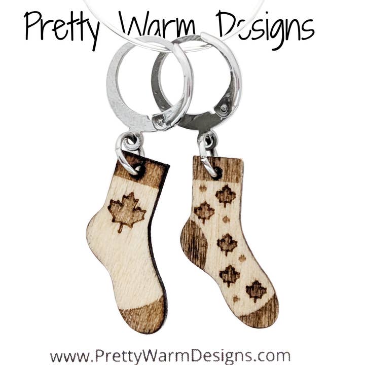 Dúo de Marcadores de Puntadas de Hoja de Arce | Hecho a Mano para venta al por mayor de Pretty Warm Designs