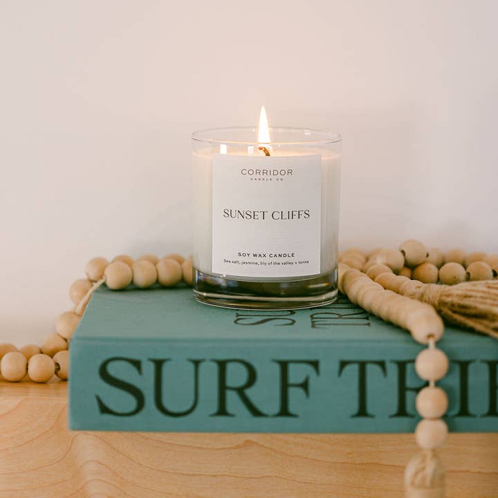 Corridor Candle Co. - Wholesale Jar/Filled Candle - Sunset Cliffs Soy Candle2