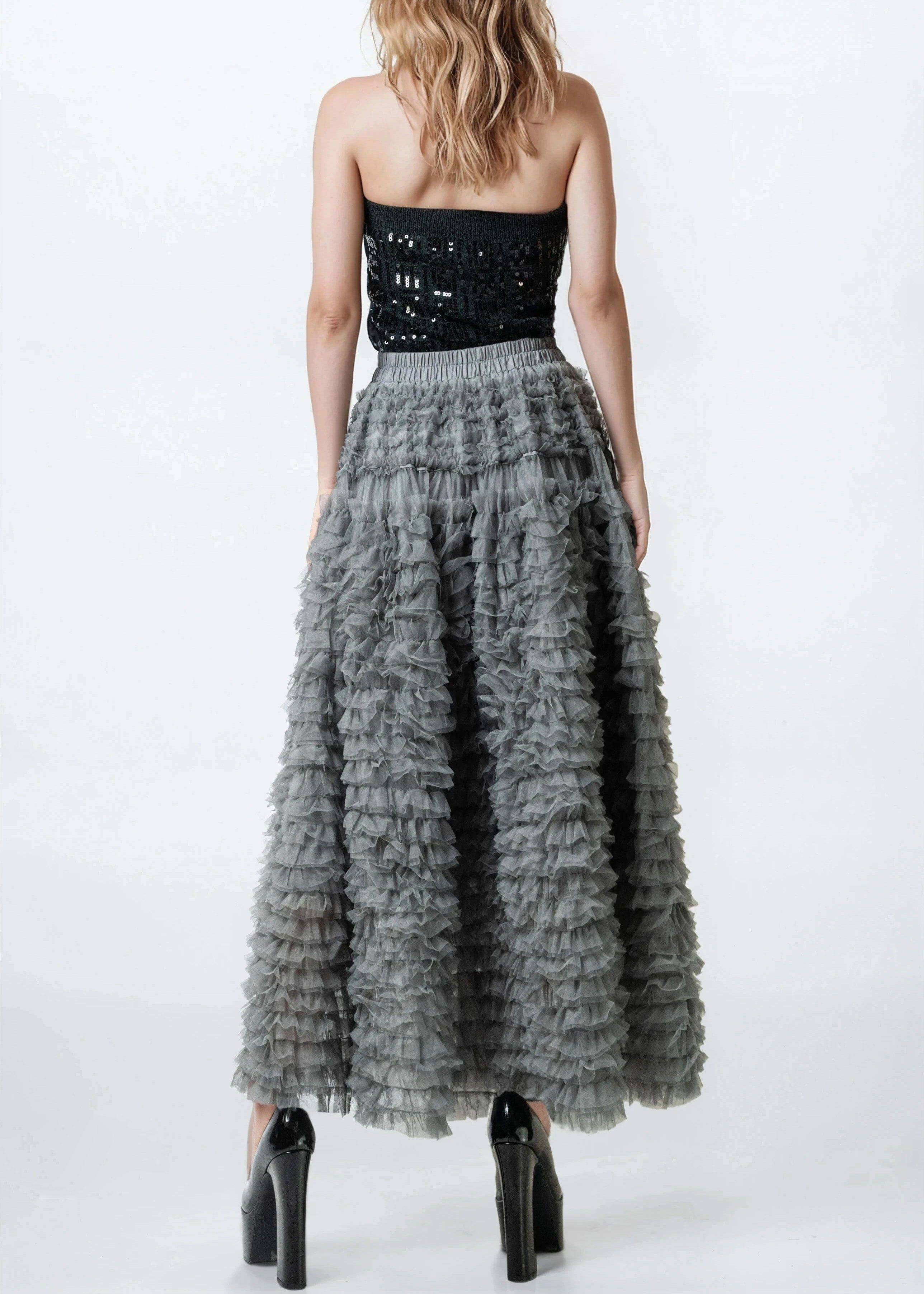 KATE HEWKO - Wholesale Skirt - Women's - Drama Tulle Ruffle Skirt11