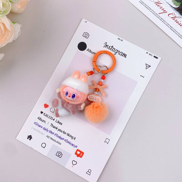 Lilyrosy(Duty free) - Wholesale Keychain - Women's - Hot-Selling Cute Dance Labu~ Keychain ,Car Key Accessory 6