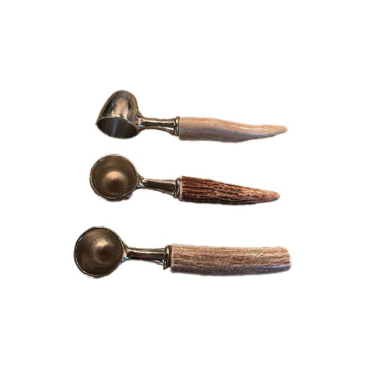 Montana Antler Mercantile - Wholesale Kitchen Spoon - Antler Coffee Scoop