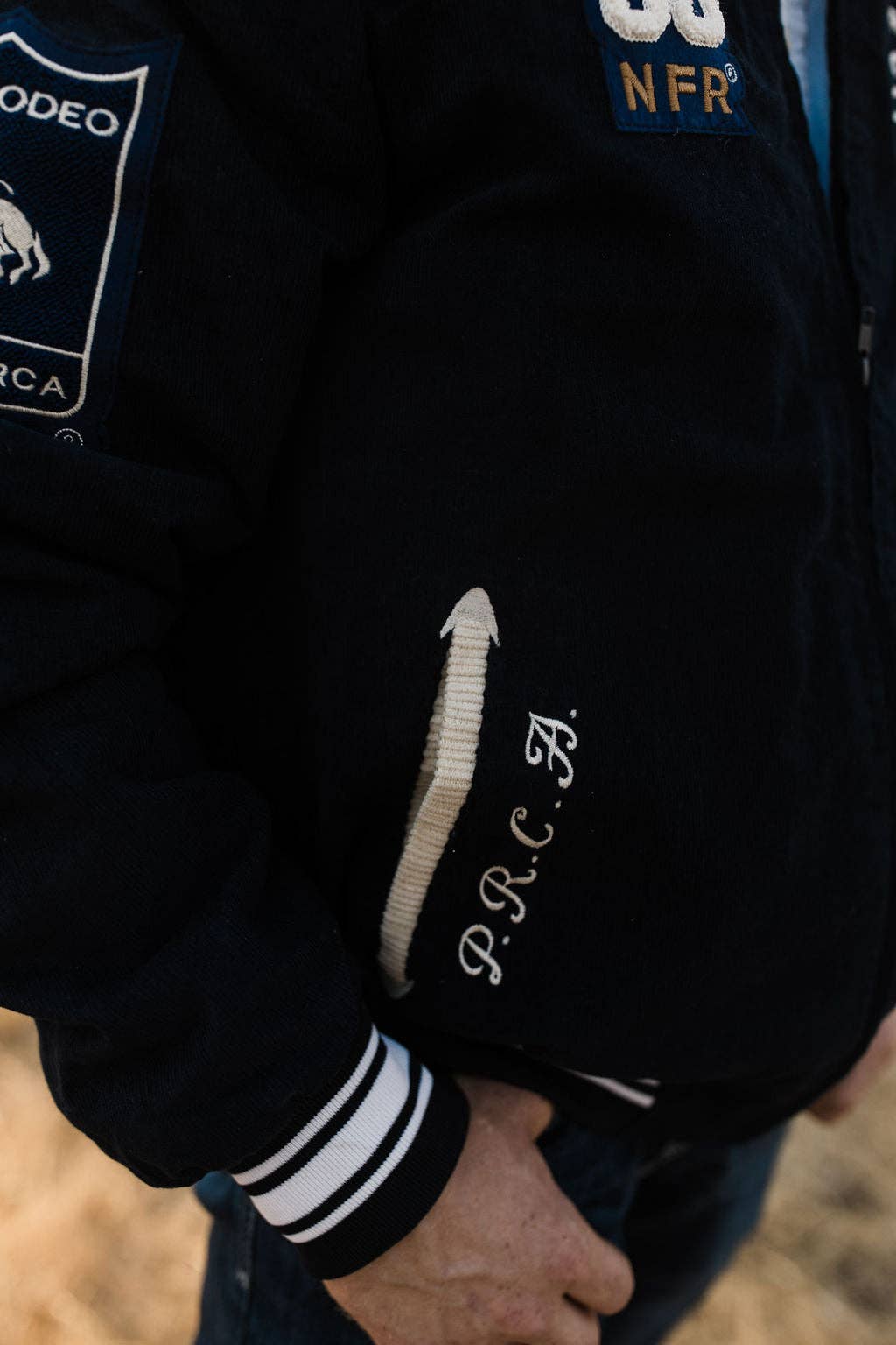 Rodeo Quincy - Wholesale Varsity/Baseball Jacket - Women's - Vintage NFR Corduroy Bomber3