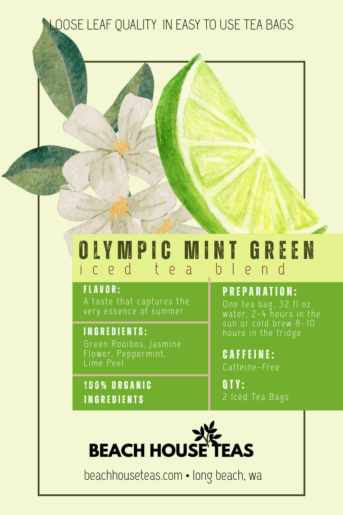 Beach House Teas - Venta al por mayor Té helado - Paquetes de Té Helado para Llevar29