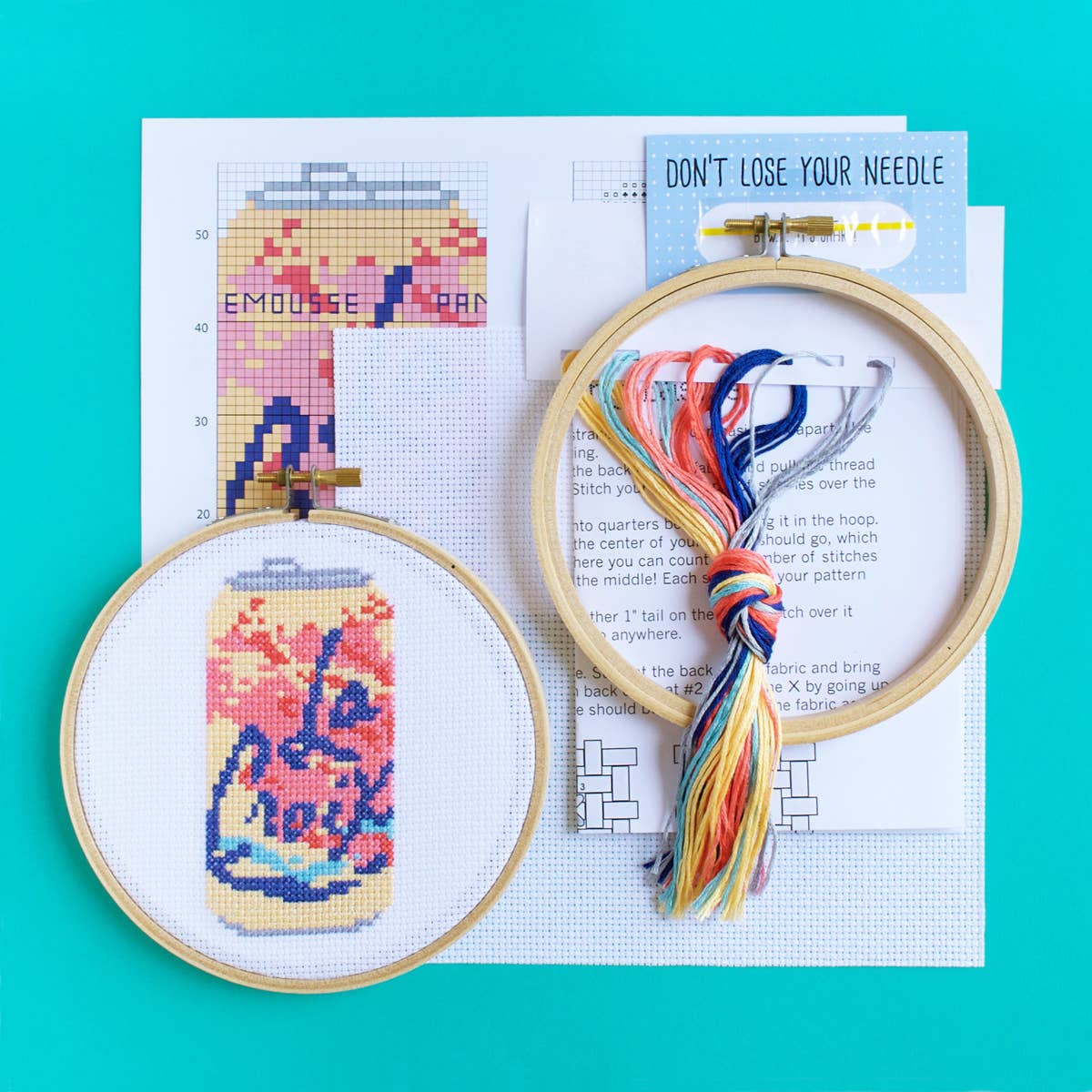 The Stranded Stitch - Wholesale Embroidery/Cross Stitch Supplies - La Croix Cross Stitch Kit2