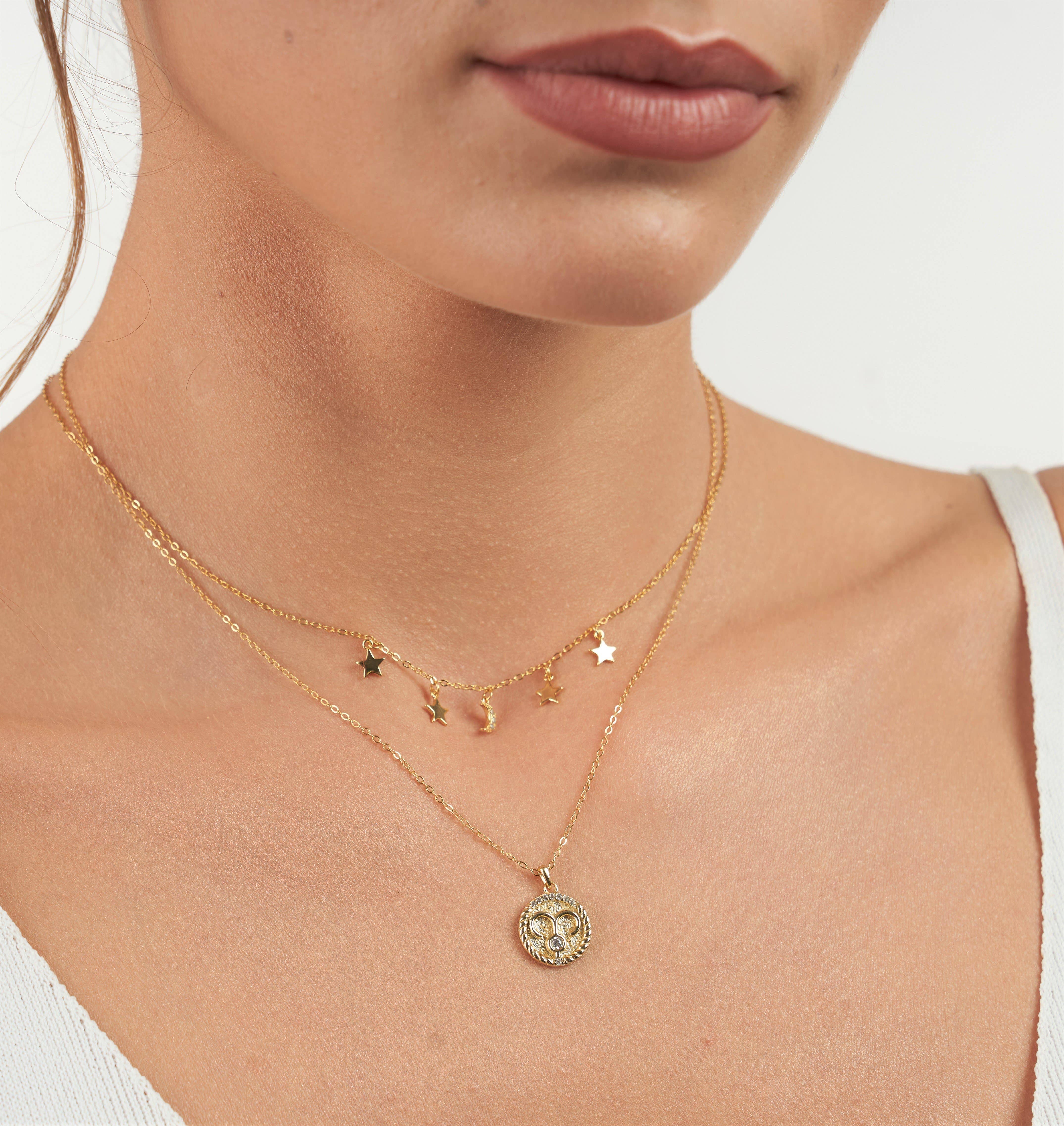 Gold Zodiac Necklace for wholesale on Faire4