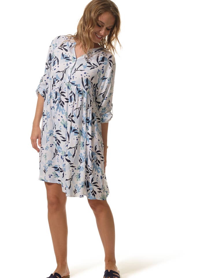 COLYNE, Abito da donna con vita impero e maniche per la vendita all'ingrosso da parte di Hublot Mode Marine