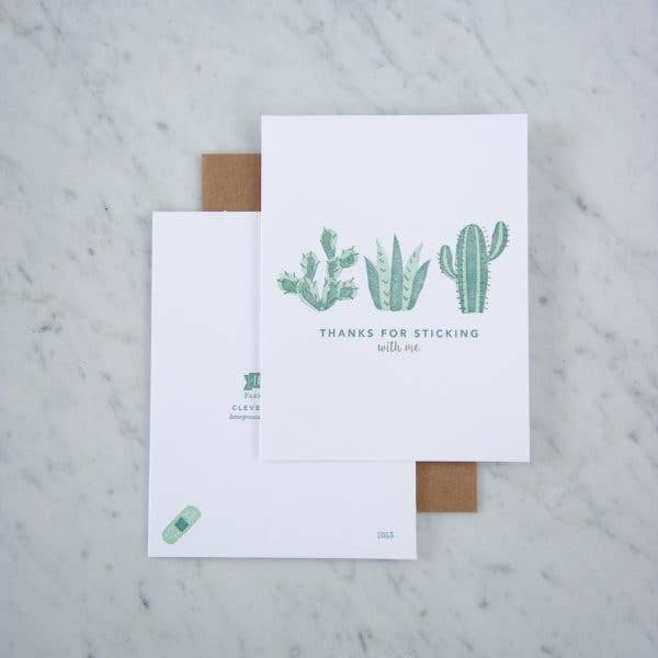 Farmwood Press – wholesale Uppmuntringskort – 1053 - Stick with Me Kaktus uppmuntran0