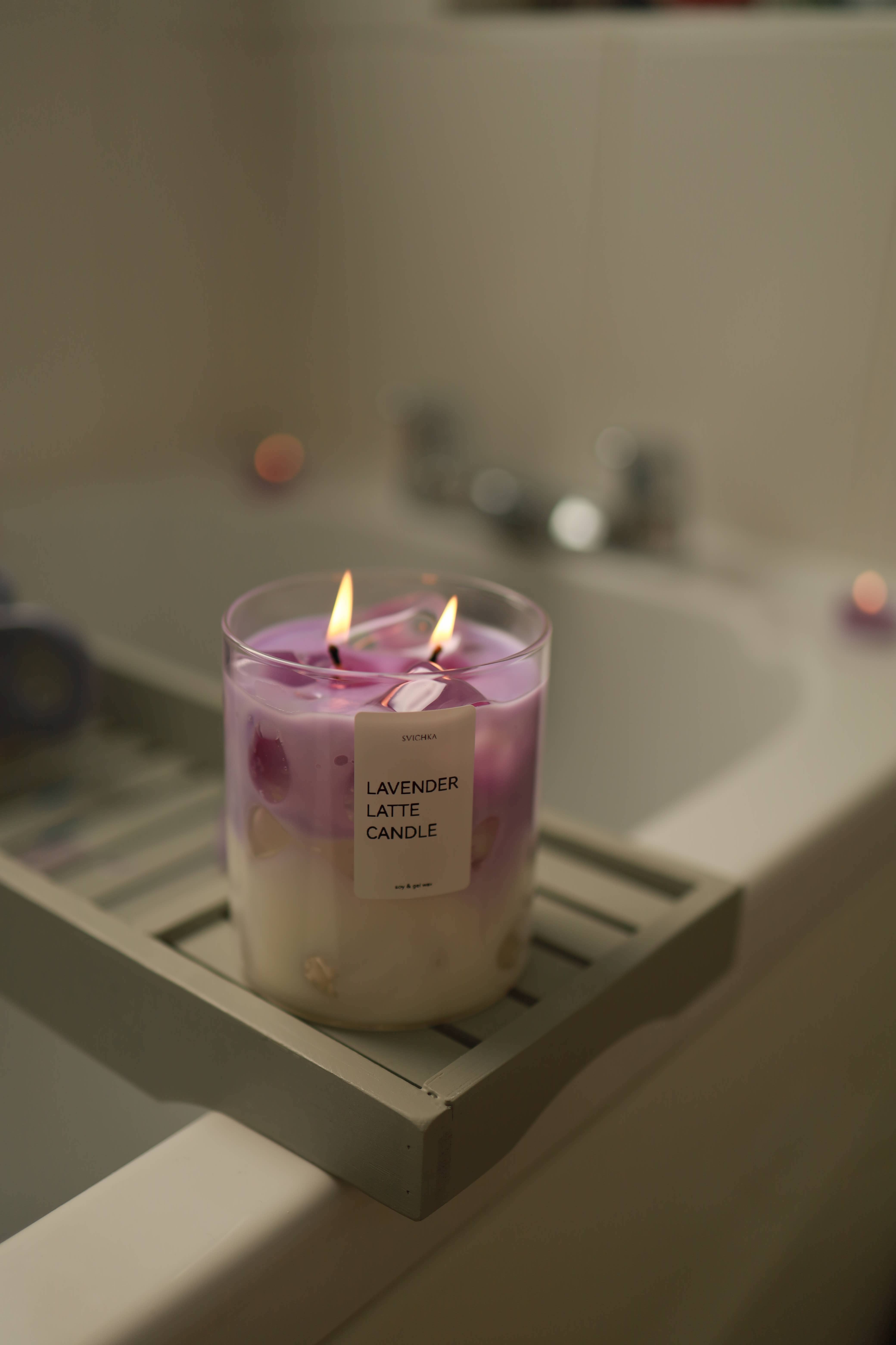 SVICHKA - Wholesale Jar/Filled Candle - Lavender Latte Candle