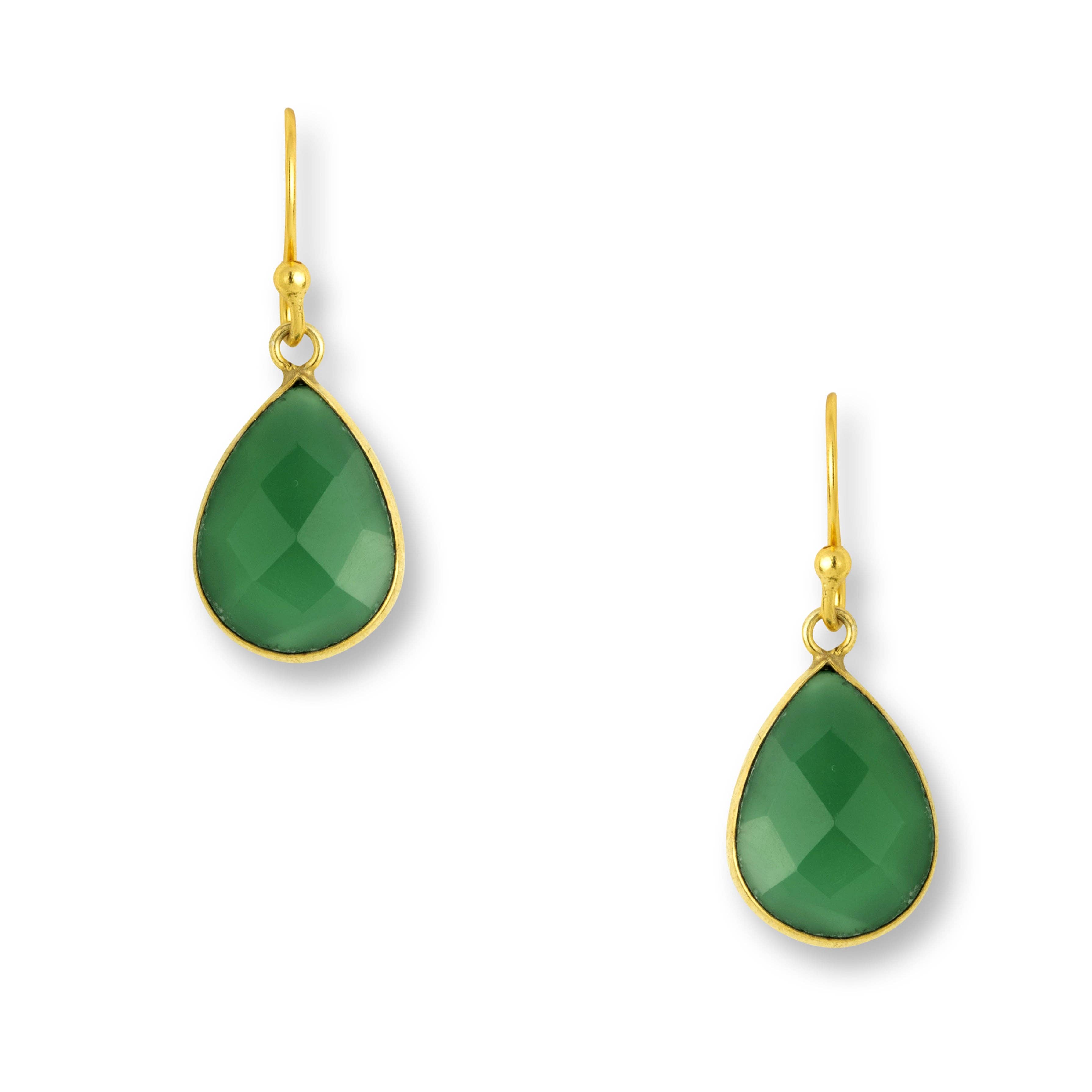 Ashiana London – wholesale Dangle earrings – Ava Green Onyx Earrings0