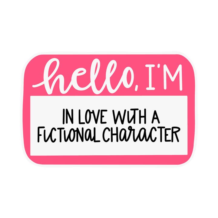 In Love With A Fictional Character Kindle Sticker for wholesale by Little Lovelies Studio